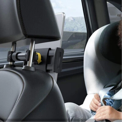 Mount Car Headrest Tablet Holder Back Seat 360° Mount Stand For iPad Phones Ta - Image 1 of 4