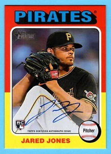 Jared Jones 2024 Topps Heritage High number Real One Rookie Autograph Auto #2 - Picture 1 of 2