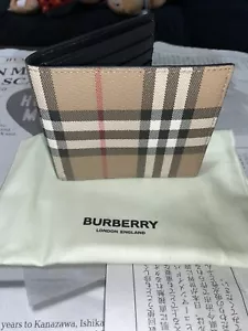 Burberry Check Slim Bifold Wallet - Picture 1 of 4