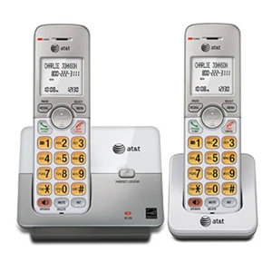ATT 2 Telefon stacjonarny Telefon bezprzewodowy Identyfikator połączenia System bezprzewodowy Home Office - Zdjęcie 1 z 11