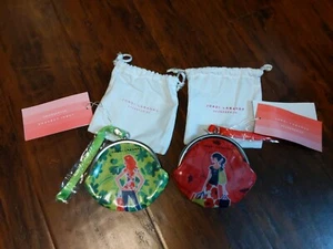 Girls Kids Women's Coin Purse Set Of Two Wallet . Jordi Labanda Red And Green - Picture 1 of 10