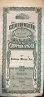 1940 Capital Stock Certificate Radium Mines