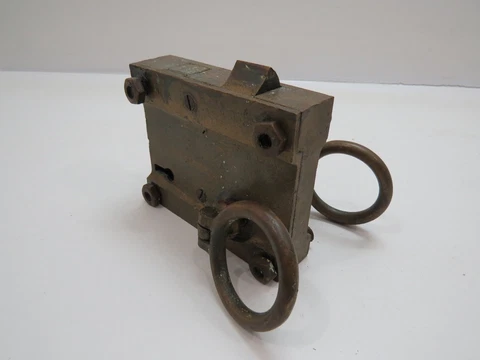 BRONZE MORTISE DOOR LOCK LATCH & DEADBOLT SKELETON KEY BOAT HOUSE (E2.5A01C) Cover