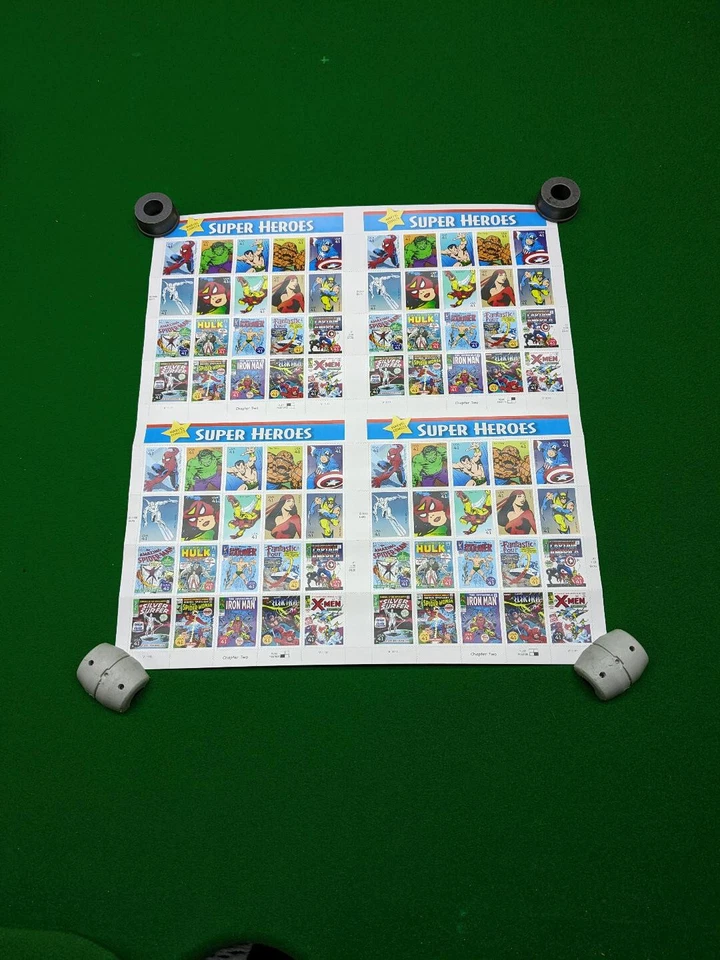 EE. UU. #4159, superhéroes de Marvel Comics, hoja sin cortar prensa completa como nueva, Foto 1 de 1