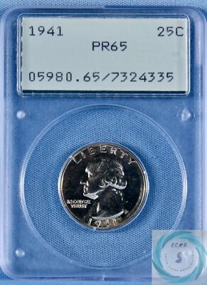 1941 Silver Proof Washington Quarter PCGS PR65 - Rattler Chasers Beware!!! - Image 1 of 4