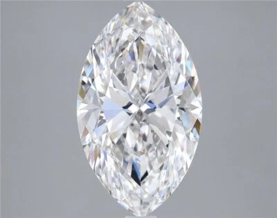 Lab Grown Certified CVD Loose Diamond 2.00 Ct H VS1 Clarity Marquise Cut STONE - Image 1 of 4