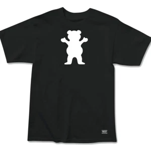 Camiseta de manga corta Grizzly Griptape "OG Bear" (negro/blanco) con gráficos - Imagen 1 de 1