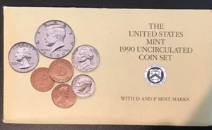 1990 Uncirculated Coin Set U.S Mint Original Government Packaging OGP - Picture 1 of 4