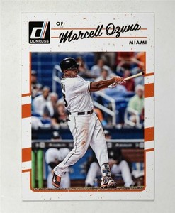 2017 Donruss Magenta Back #115 Marcell Ozuna - NM-MT
