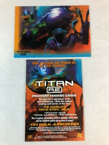 CHEAP PROMO CARD: TITAN A.E. ANIMATED MOVIE Inkworks 2000 #P4