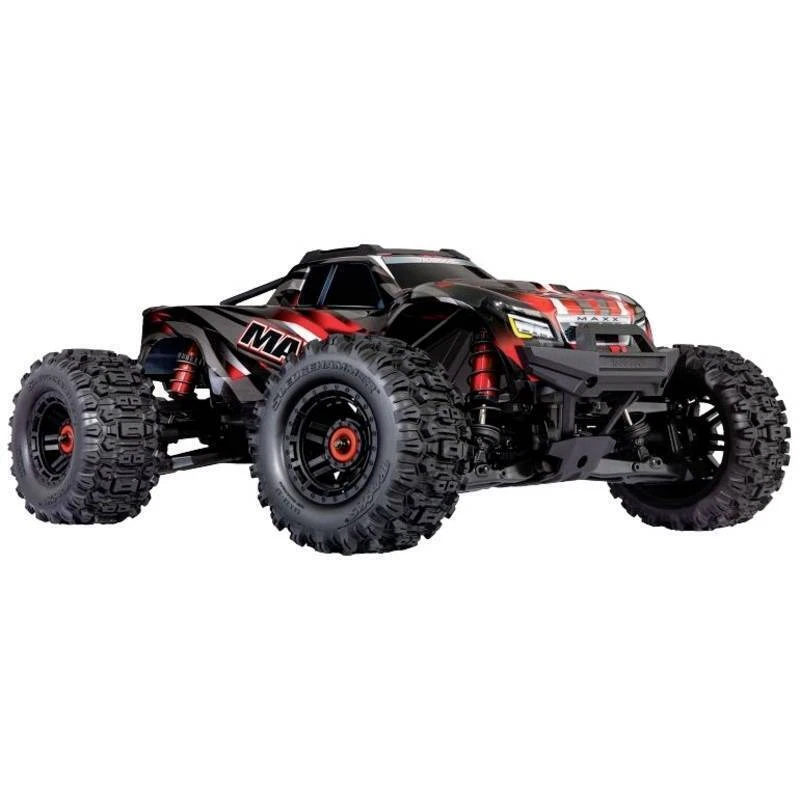 Traxxas 1:10 MAXX Wide Red 4WD Monstertruck RC-Modellauto - Schwarz/Rot (TRX-89086-4RED)