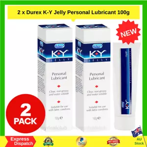 Official Durex Partner 2x KY K-Y K Y Sex Lube Lubricant Lubricating Jelly 100gm - Picture 1 of 11