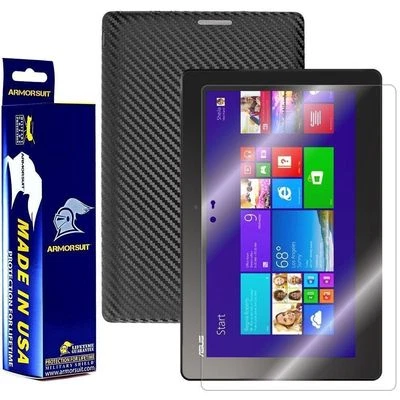ArmorSuit ASUS Transformer Book T100 Screen Protector +Black Carbon Fiber USA - Image 1 of 4