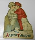 1915 Vintage Childrens Book Angora TWINNIES by Margaret Evan Price Art GD