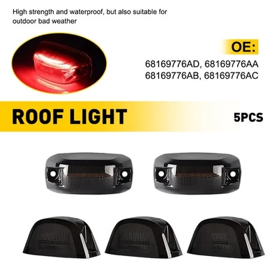 5 luces de circulación LED ahumadas para Dodge RAM 1500 2500 3500 2014-23 cabina techo Foto 1 de 4