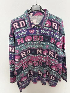Vintage Kragenpullover Pink Mister Bunt Gr.M 90s Retro - Bild 1 von 2