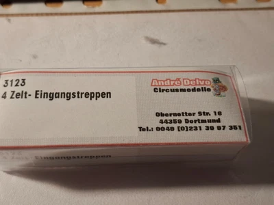 Andre Delvo Circus-Modellbau - 3123- 4 Zelt- Eingangstreppen - OVP - Bild 1 von 4