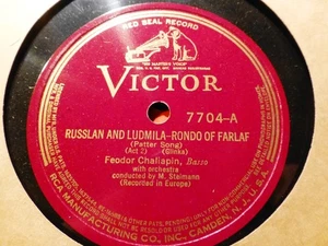 1931 CHALIAPIN Dargomyzhky Rusalka Miller Aria RUSLAN & LUDMILLA Farlaf's Rondo - Picture 1 of 1