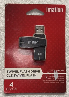 Imation 4GB USB 2.0 Swivel Flash Drive–New Sealed –Windows ReadyBoost Compatible - Image 1 of 3