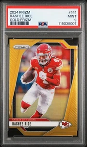 2024 Panini Prizm Rashee Rice #141 Gold PSA 9 - Foto 1 di 2