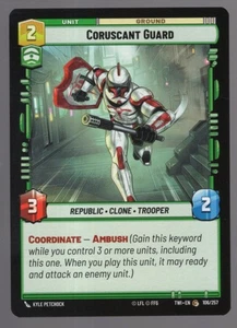Star Wars Unlimited TotR Card TWI106 Coruscant Guard - Picture 1 of 1