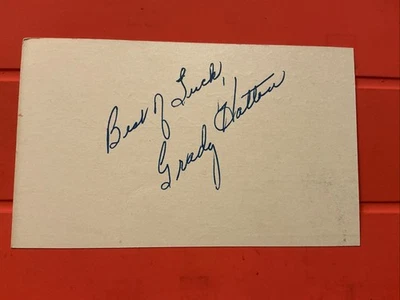Grady Hatton 🔥🔥MLB Debut: 1946 Cincinnati Reds 🔥🔥Auto Postcard 🔥🔥🔥 - Image 1 of 2