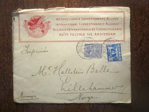 1925 NETHERLANDS BUSSUM INTERNATIONAL CORRESPONDENCE ALLIANCE KOSMOS - Picture 1 of 2