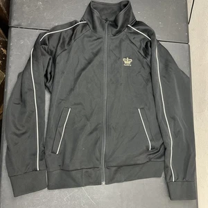 Supreme Jacket Mens L Tricot Track Full Zip Black 2024 SS24 Script Logo Crown - Bild 1 von 7