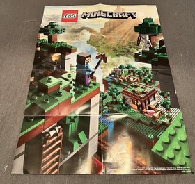 LEGO 21116 Minecraft Crafting Box 16x22" Dual Sided Poster