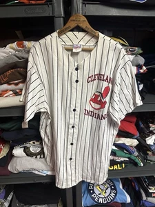 Vintage 90s MLB Cleveland Indians Jersey Size XL Made in USA - Bild 1 von 3
