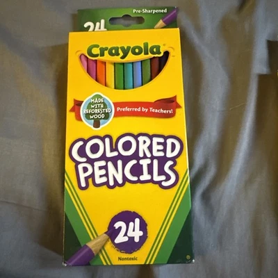 Crayola 68-4024 Long Colored Pencils - Pack of 24 - Image 1 of 2