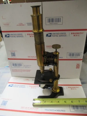 Laiton Antique Seibert Allemagne Rare Microscope As sur la Photo Lob-Paryle - Photo 1/4