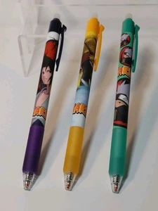 Anime Manga Pen-Naruto Gel Character Pens Set Of Three New Fine Print Erasable - Picture 1 of 5
