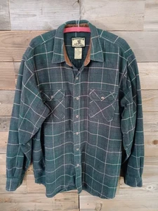 Vintage Field & Stream Flannel Shirt Sz. XXL/Tall Thick 100% Cotton Plaid GUC - Foto 1 di 16