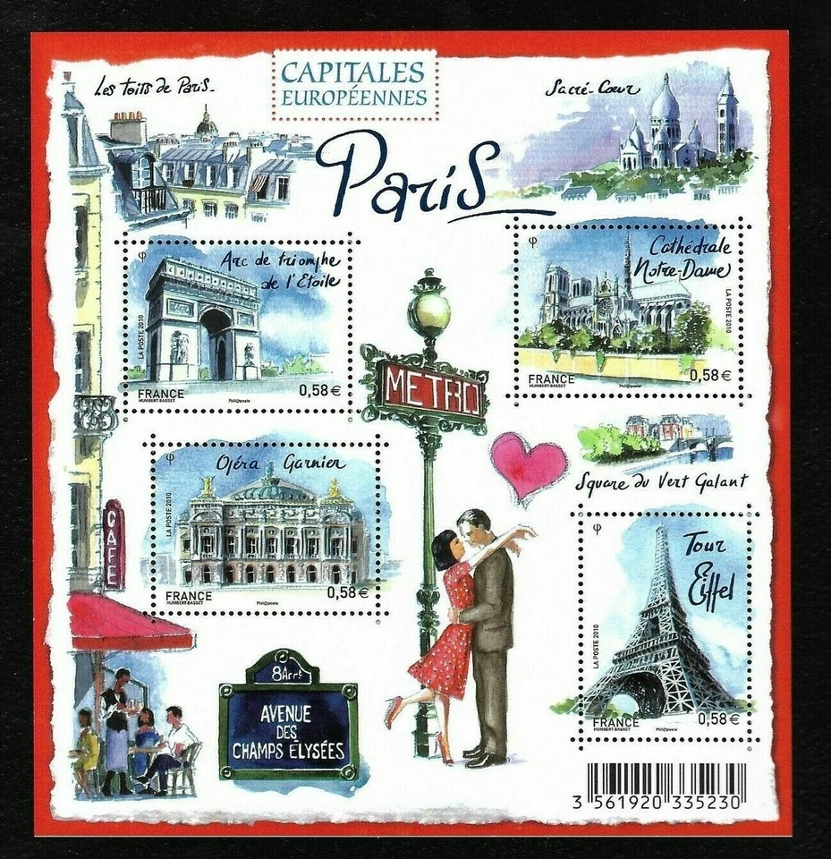 France feuillet F 4514 Capital Européennes Paris Neuf** 2010 - Photo 1/1