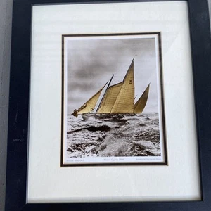 VTG MYSTIC SEAPORT Water Gypsy 1936 ROSENFELD COLLECTION FRAMED PHOTOGRAPH RARE - Picture 1 of 11