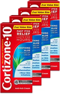 Cortizone-10 Maximum Strength Soothing Aloe Itch Relief Cream, 1% Hydrocortisone - Picture 1 of 11