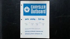 Chrysler Outboard 3.6 HP Parts Catalog OB-1318 1970 32HB 33HB Models - Picture 1 of 2