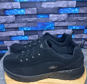 Skechers Flex Elite Damen-Slipper schwarz weite Passform luftgekühlt Größe 11 - Bild 1 von 8