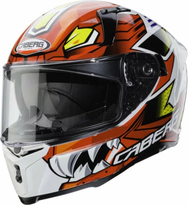 Integral Helm Motorrad Caberg Giga Rot Weiss Gelb GRÖSSE XS - Bild 1 von 4