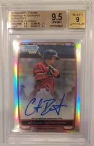 2012 Bowman Chrome Ref Chase Davidson Autograph RC 347/500 BGS 9.5 w/9 Auto - Picture 1 of 2