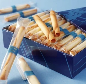 Rolled butter cookie/Cigare/Yoku Moku/Japanese snack sweets - Picture 1 of 6