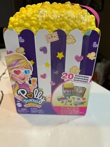 Polly Pocket Un-Box-It Popcorn Box Playset 20 Surprises! NEW!! Movies & Theater - Picture 1 of 2
