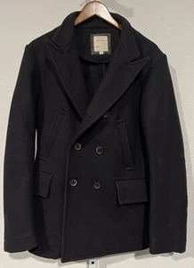 Billy Reid Bond Peacoat James Bond Skyfall taglia small nero - Foto 1 di 18