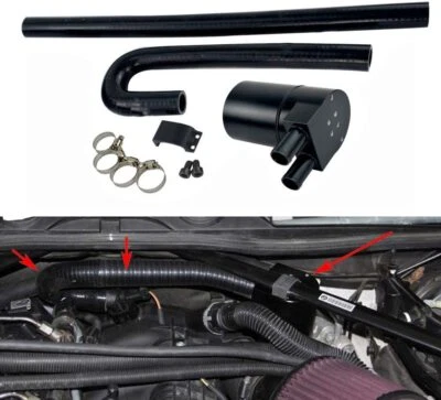 For BMW N54 335i 135i E90 E92 E82 2006-2010 Reservior Oil Catch Can Tank Black - Image 1 of 4