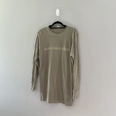 Camisa promocional de película Black Hawk Down vintage años 00 y2k 2001 manga larga para hombre mediana Foto 1 de 4