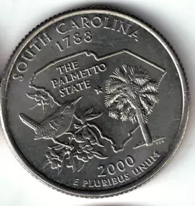 USA - 2000D - Washington ¼ $ - South Carolina - Crisp - #18368 - Picture 1 of 2