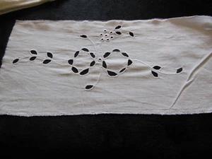 Broderie ancienne ajouré incrustation dentelle création couture T1-29 - Picture 1 of 5