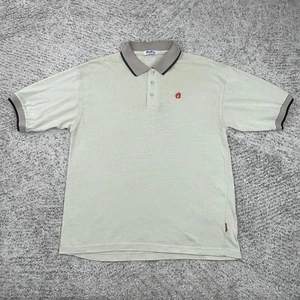 Vintage Hang Ten Shirt Mens Medium Knit Polo Embroidered Logo 80s Made In USA - Picture 1 of 9