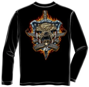 USMC- ONCE A MARINE ALWAYS A MARINE- LICENSED LONG SLEEVE T Shirt USA - Picture 1 of 2